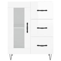 Thumbnail for Highboard Hochglanz-Weiß 69,5x34x180 cm Holzwerkstoff