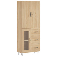 Thumbnail for Highboard Sonoma-Eiche 69,5x34x180 cm Holzwerkstoff