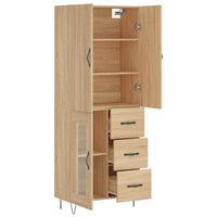 Thumbnail for Highboard Sonoma-Eiche 69,5x34x180 cm Holzwerkstoff