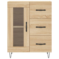 Thumbnail for Highboard Sonoma-Eiche 69,5x34x180 cm Holzwerkstoff