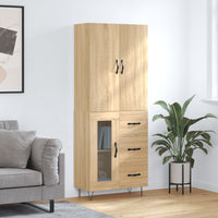 Thumbnail for Highboard Sonoma-Eiche 69,5x34x180 cm Holzwerkstoff