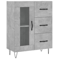 Thumbnail for Highboard Betongrau 69,5x34x180 cm Holzwerkstoff