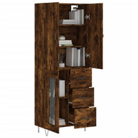 Thumbnail for Highboard Räuchereiche 69,5x34x180 cm Holzwerkstoff