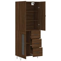 Thumbnail for Highboard Braun Eichen-Optik 69,5x34x180 cm Holzwerkstoff