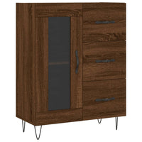 Thumbnail for Highboard Braun Eichen-Optik 69,5x34x180 cm Holzwerkstoff