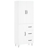 Thumbnail for Highboard Weiß 69,5x34x180 cm Holzwerkstoff