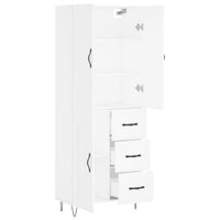 Thumbnail for Highboard Weiß 69,5x34x180 cm Holzwerkstoff
