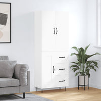 Thumbnail for Highboard Weiß 69,5x34x180 cm Holzwerkstoff