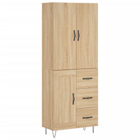 Thumbnail for Highboard Sonoma-Eiche 69,5x34x180 cm Holzwerkstoff