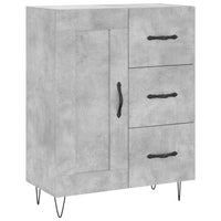Thumbnail for Highboard Betongrau 69,5x34x180 cm Holzwerkstoff