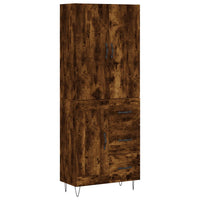Thumbnail for Highboard Räuchereiche 69,5x34x180 cm Holzwerkstoff