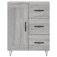 Thumbnail for Highboard Grau Sonoma 69,5x34x180 cm Holzwerkstoff