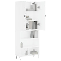 Thumbnail for Highboard Weiß 69,5x34x180 cm Holzwerkstoff