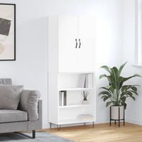 Thumbnail for Highboard Hochglanz-Weiß 69,5x34x180 cm Holzwerkstoff