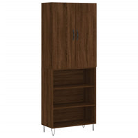Thumbnail for Highboard Braun Eichen-Optik 69,5x34x180 cm Holzwerkstoff