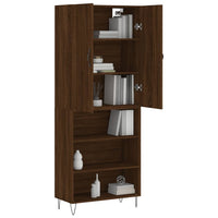 Thumbnail for Highboard Braun Eichen-Optik 69,5x34x180 cm Holzwerkstoff