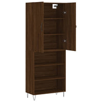 Thumbnail for Highboard Braun Eichen-Optik 69,5x34x180 cm Holzwerkstoff