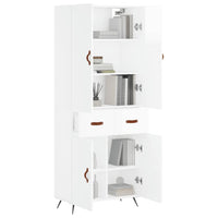 Thumbnail for Highboard Hochglanz-Weiß 69,5x34x180 cm Holzwerkstoff