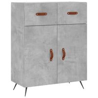 Thumbnail for Highboard Betongrau 69,5x34x180 cm Holzwerkstoff
