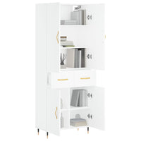 Thumbnail for Highboard Weiß 69,5x34x180 cm Holzwerkstoff