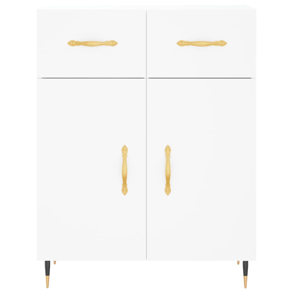 Highboard Weiß 69,5x34x180 cm Holzwerkstoff