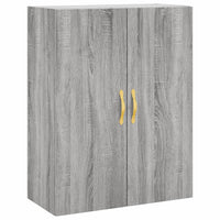 Thumbnail for Highboard Grau Sonoma 69,5x34x180 cm Holzwerkstoff