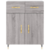 Thumbnail for Highboard Grau Sonoma 69,5x34x180 cm Holzwerkstoff