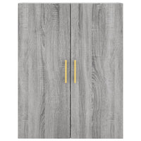 Thumbnail for Highboard Grau Sonoma 69,5x34x180 cm Holzwerkstoff