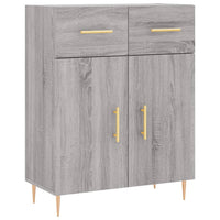 Thumbnail for Highboard Grau Sonoma 69,5x34x180 cm Holzwerkstoff