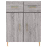 Thumbnail for Highboard Grau Sonoma 69,5x34x180 cm Holzwerkstoff