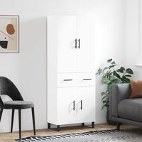 Thumbnail for Highboard Weiß 69,5x34x180 cm Holzwerkstoff