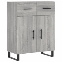 Thumbnail for Highboard Grau Sonoma 69,5x34x180 cm Holzwerkstoff