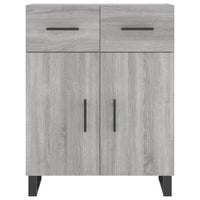 Thumbnail for Highboard Grau Sonoma 69,5x34x180 cm Holzwerkstoff