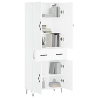 Thumbnail for Highboard Weiß 69,5x34x180 cm Holzwerkstoff