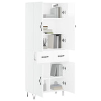 Thumbnail for Highboard Hochglanz-Weiß 69,5x34x180 cm Holzwerkstoff