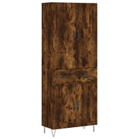 Thumbnail for Highboard Räuchereiche 69,5x34x180 cm Holzwerkstoff