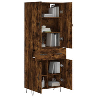Thumbnail for Highboard Räuchereiche 69,5x34x180 cm Holzwerkstoff