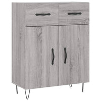 Thumbnail for Highboard Grau Sonoma 69,5x34x180 cm Holzwerkstoff