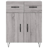 Thumbnail for Highboard Grau Sonoma 69,5x34x180 cm Holzwerkstoff