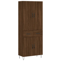 Thumbnail for Highboard Braun Eichen-Optik 69,5x34x180 cm Holzwerkstoff