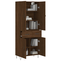 Thumbnail for Highboard Braun Eichen-Optik 69,5x34x180 cm Holzwerkstoff