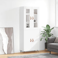 Thumbnail for Highboard Weiß 69,5x34x180 cm Holzwerkstoff