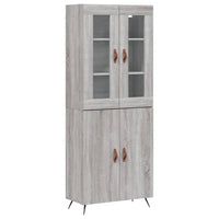 Thumbnail for Highboard Grau Sonoma 69,5x34x180 cm Holzwerkstoff