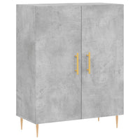 Thumbnail for Highboard Betongrau 69,5x34x180 cm Holzwerkstoff