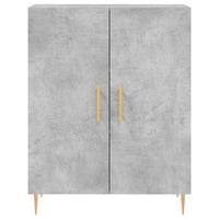 Thumbnail for Highboard Betongrau 69,5x34x180 cm Holzwerkstoff