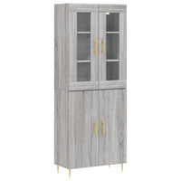 Thumbnail for Highboard Grau Sonoma 69,5x34x180 cm Holzwerkstoff