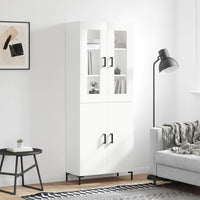 Thumbnail for Highboard Weiß 69,5x34x180 cm Holzwerkstoff