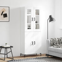 Thumbnail for Highboard Hochglanz-Weiß 69,5x34x180 cm Holzwerkstoff