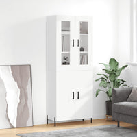 Thumbnail for Highboard Weiß 69,5x34x180 cm Holzwerkstoff