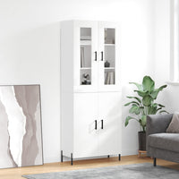 Thumbnail for Highboard Hochglanz-Weiß 69,5x34x180 cm Holzwerkstoff